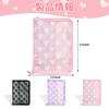 Aninako Acrylic Stand Storage A5 Acrylic Stand Dedicated File for Acrylic Large Capacity Zipper Heart Pattern Perfect for Otaku Merchandise Portable