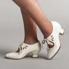 New Hollow Out High Heels Lace Up Plus Size Women's Casual Shoes