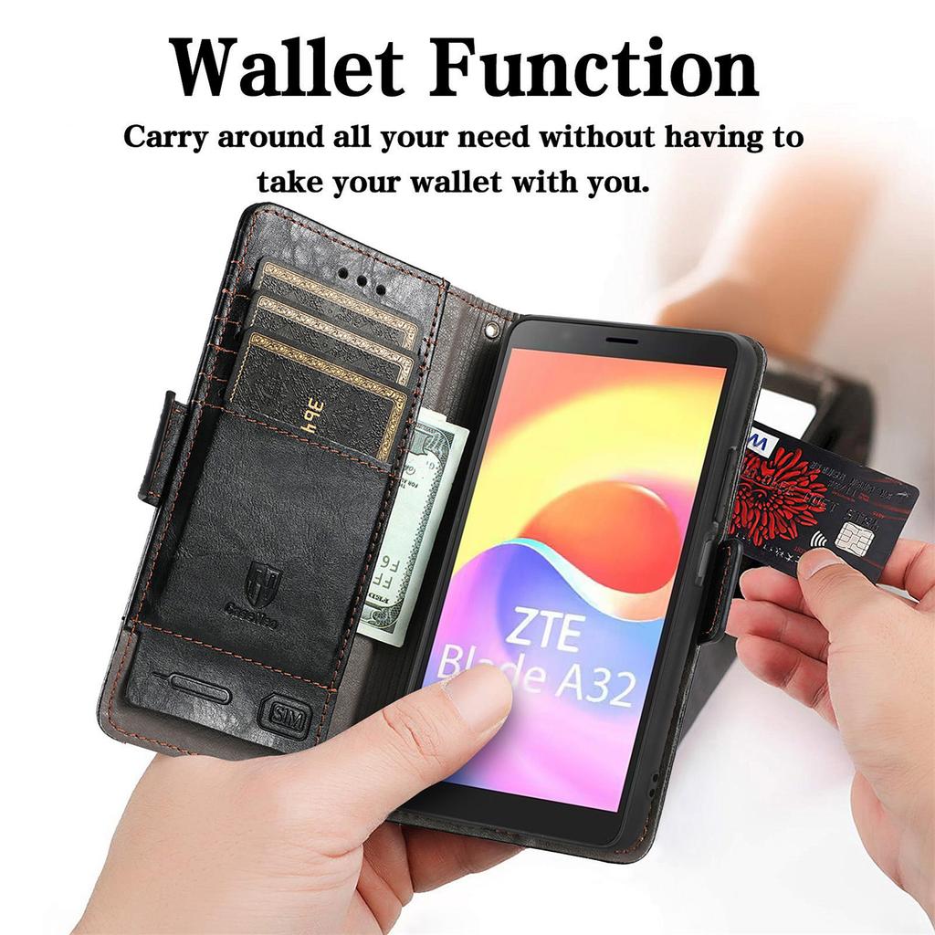 Multifunktionale magnetische Klapphülle Lederhülle für ZTE Serie.nubia Z30 Pro/Libero 5G IV/Blade V41 Smart/V60/V70... Wo Mode auf Funktion trifft