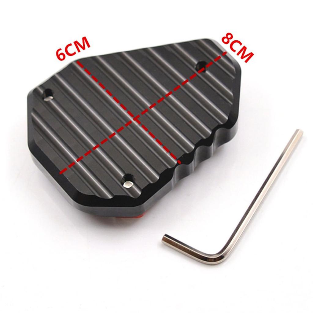 Motorcycle Side Stand Plate for Kawasaki Ninja 400 Z400 ZX25R/SE ZX4R ZX4RR V-ERSYS650 (Green)