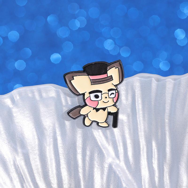 Playful Cartoon Character Badge Unique Alloy Enamel Brooch Perfect For Lovers Anime