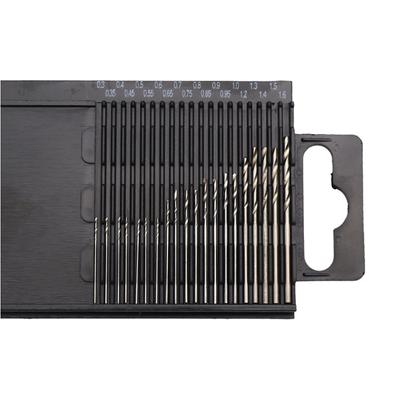 20/25Pcs Woodworking Plastic Pvc Circuit Board Micro Drilling Tool Full Grinding Mini Twist Drill 0.3-1.6Mm/0.5-3.0Mm Set
