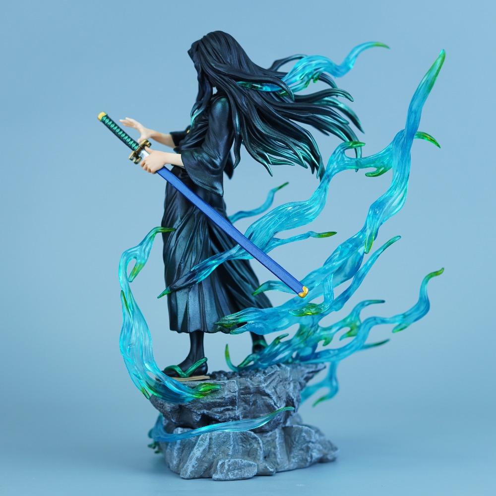 25cm/9.84in Anime Demon Slayer Figure Tokitou Muichirou Action Figures Pvc Statue Desktop Ornamen Collection Model Toys Gifts