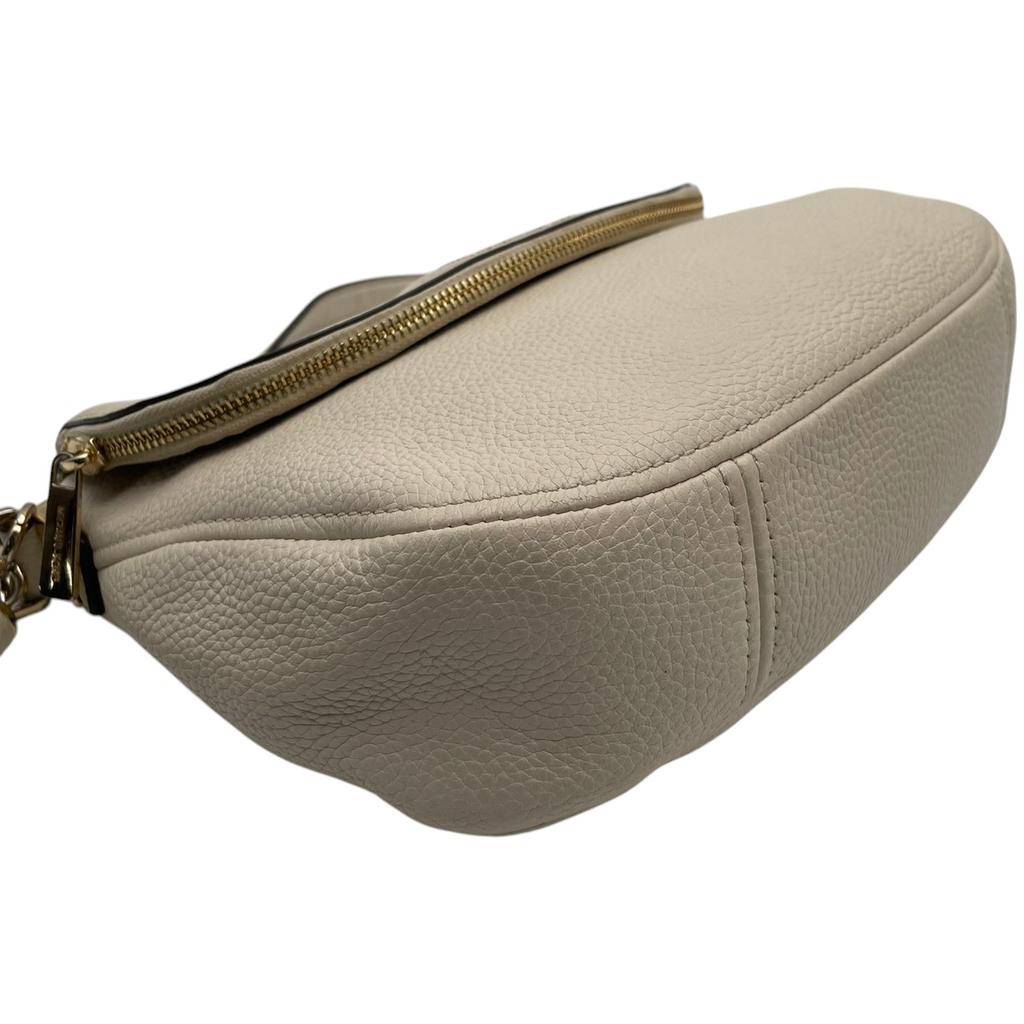 Used Michael Kors 2way Shoulder Bag Bedford BedfordShoulder Bag Ivory/gold leather/metal Women