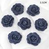 3/5PCS Blue Artificial Flowers Heads Fake Flowers Wedding Decoration Bride DIY Clothes Headwear Accessory Craft Gifts Ornament
