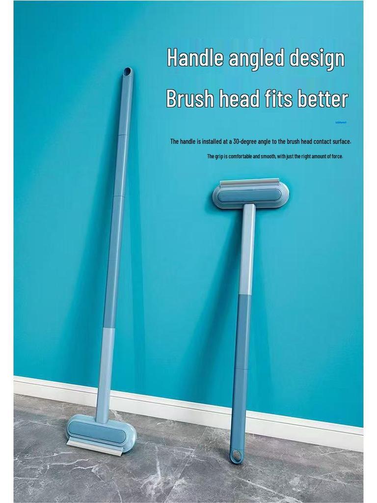 Dwustronna szczotka do usuwania sierści zwierząt domowych i miotła elektrostatyczna z długim uchwytem do czyszczenia dywanów i sof