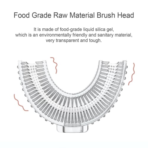 Children's Toothbrush, U-Shaped, Manual, Soft, for Babies Ages 2-12, Cute Oral Cleaning Tool with Recon Brush Head, Perfect for Kids Who Hate Brushing