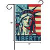 MOYYO American Flag Statue of Liberty Garden Flag 12 x 18 Inch Yard Garden Flag Double Sided Decorative Flag for Patio Lawn Outdoor Home Decor