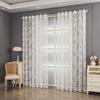 1pc Embroidery Window Sheer Curtain, Three-dimensional Embroidery European Tulle Curtain with Rod Pocket for Bedroom Living Room Home Decoration