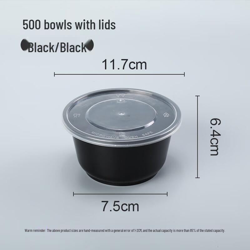 Thickened Disposable Round Plastic Meal Containers