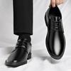 Men's casual shoes, fashionable and casual men's leather shoes, breathable business men's shoes, large size