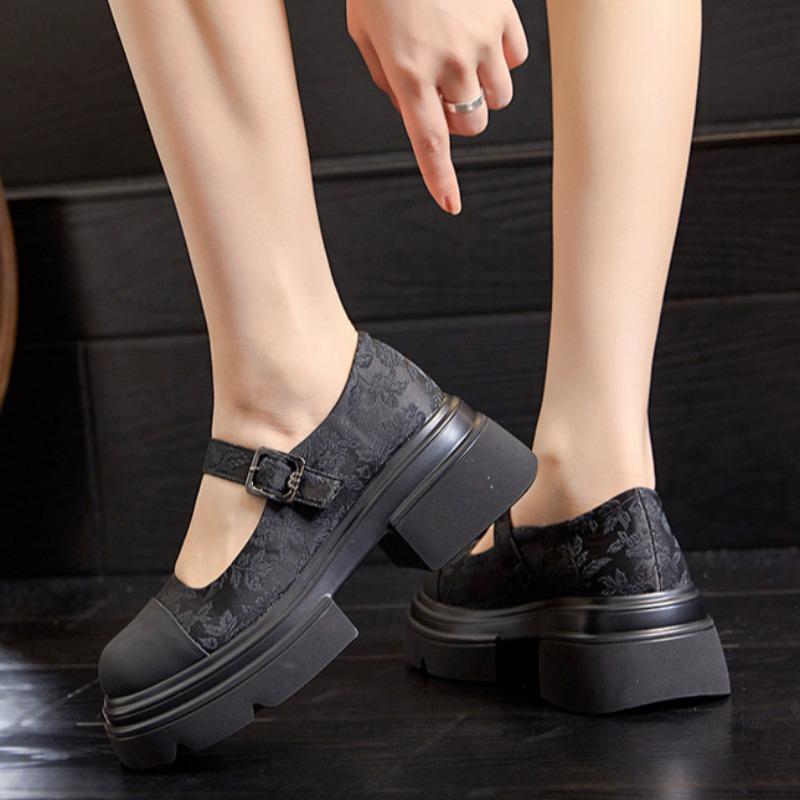 Genuine Leather Mary Jane Shoes Fashion Shoes Casual Non-tiring Women's Shoes