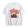 Kasane Teto Chibi Artist Desk T-Shirt - Drill Hair UTAU Girl Design Unisex Tee