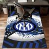 Inter FC Crest Printed Office Carpet Chair Cushion  Entryway Rug, Rugs for Living Room, Bedroom Christmas gifts