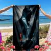 Toalha de Praia com Estampa do Batman, Toalha de Praia Versátil Leve Absorvente para Piscina Surf Yoga Banheiro, Perfeita para Presente de Aniversário Feriado