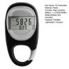 3D Pedometer with Large Digital Display Reset Function Compact Size Portable Daily Target Monitor Step Counting Device