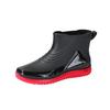 Men's rain shoes short rain boots men's outdoor fishing wading boots non-slip and wear-resistant water shoes low tube versatile fashion rubber shoes