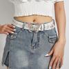 Elegant Rhinestones Buckle Waist Belt for Adult Butterfly Belt for Jeans Skirt