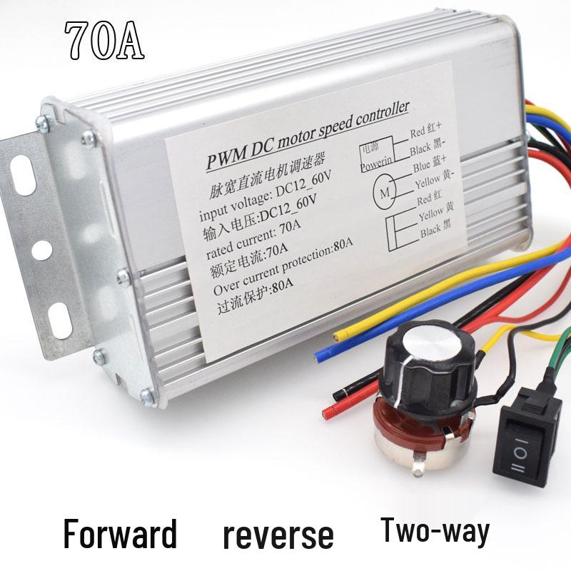 

Stepless DC Motor Speed Controller 12V/24V/60V, 70A/100A Forward & Reverse