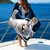 1pc Raving Rabbids Beach Towel with Custom Name, Beach/Swimming/Bath/Picnic/Camping Towel, Suitable for Seaside Beaches