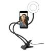 LED ring lamp 8.5 cm clamp holder for smartphone color brightness adjustment USB