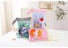 Waterproof Digital Print Color Block Storage Bag with Double Pockets