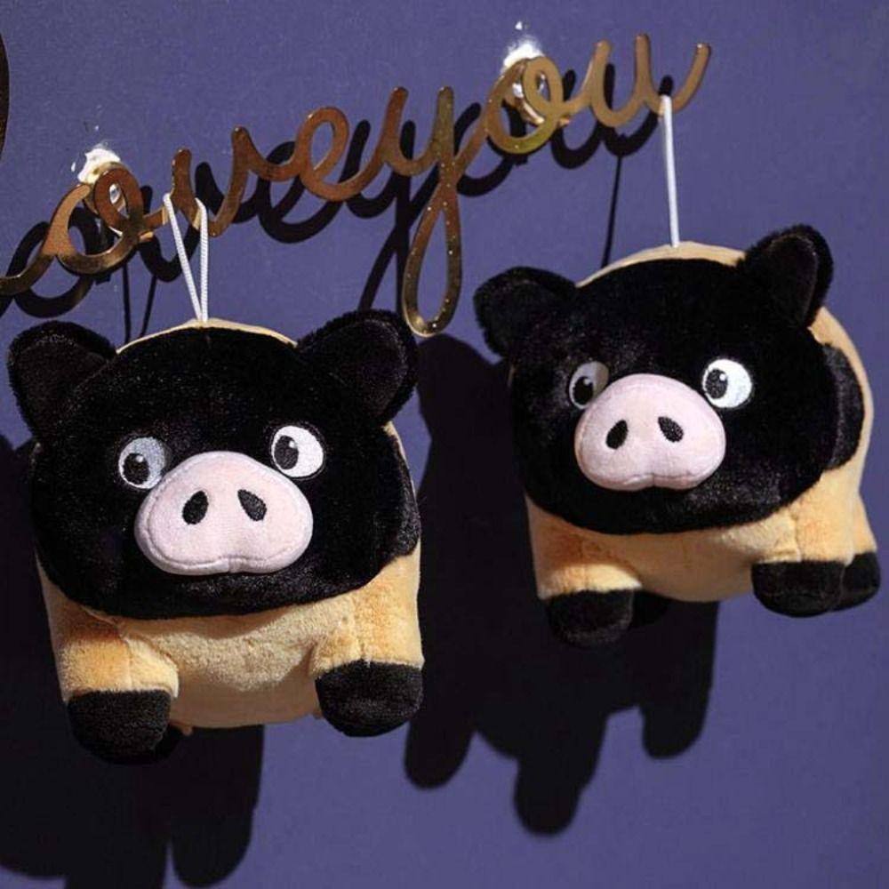 Collection Miniature Pig Plush Keychain Soft Pig Doll Throw Pillow  Children Gift