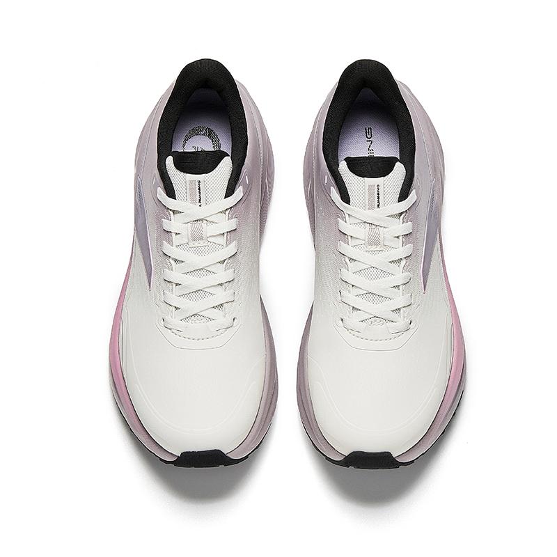 Anta Travel Step 2.5 Fashion Comfortable Shock Absorbing Durable Synthetic Leather Low Top Casual Running Shoes Kids sneaker White Gray 122545545-10