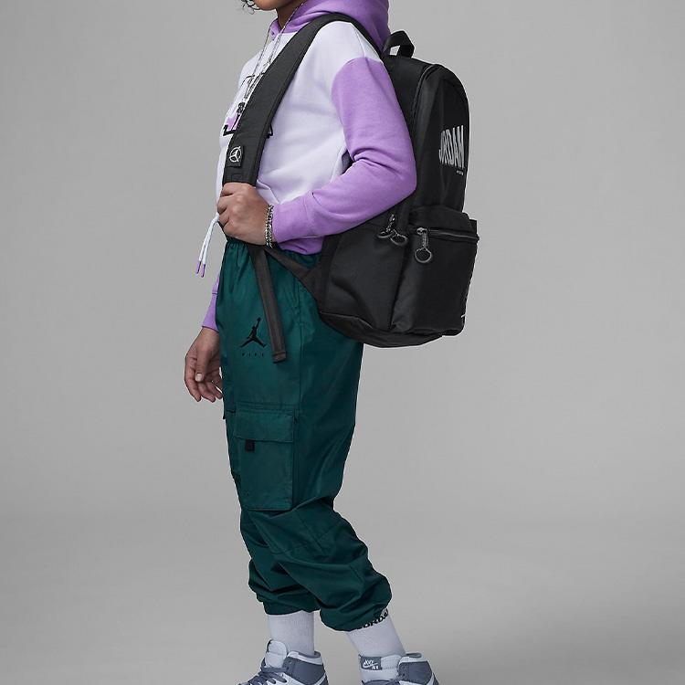 Jordan MJ MVP Flight Casual Sports Polyester Backpack Unisex Backpack Black FJ6812-010