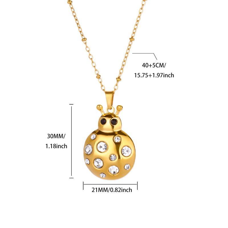 

Новый преувеличенный цвет семизвездочная божья коровка кулон литературный ретро высококачественная цепочка на ключицу нишевое ожерелье женское