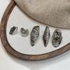 Irregular Texture Ring, Exaggerated Knuckle Ring, Artistic Wide-Band Ring, 3D Pleated Texture Design Adjustable Ring