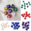 10Pcs/set Durable Table Game DND Dice 8-sided D8 Colored Polyhedral Dice Party Game Acrylic Game Dice TRPG DND