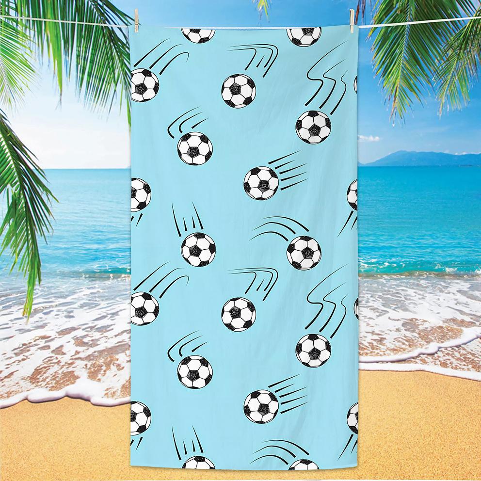 Neues Fußball-Strandtuch Weltmeisterschafts-Thema Mikrofaser-Strandtuch für Erwachsene Großes Strandtuch