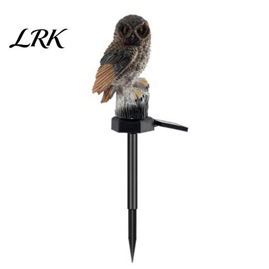 Decorative Solar Lighting Animal Stake Light, Resin Owl Panda Frog Garden Lights, Fairy Lights Waterproof Outdoor Landscape Lamp, Yard Lawn B