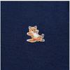 Maison Kitsune Km00501kt1036 H481 Chillax Fox Patch Mens Knit