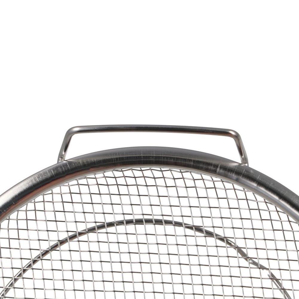 Large Mesh Design Stainless Steel Frying Filter with Binaural Handle Net Frying Basket Chip