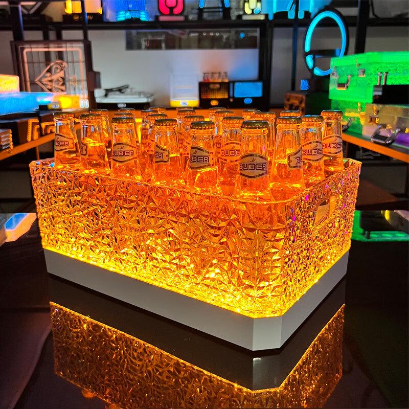 ZISIZ Upgraded Ice Pattern LED Wine Frame