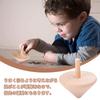 nalaina Wooden Hand Crank Tops [Set of 3] Hand Crank Tops, Wooden Toys, Unpainted or Paintable, DIY, Indoor Play, Finger Play, Home Play, Hobby