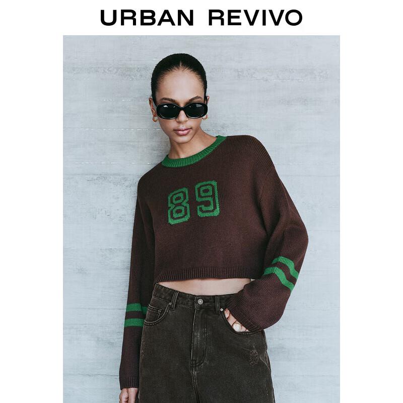 

UR Women s American College Style Color Block Jacquard Knit Sweater XL