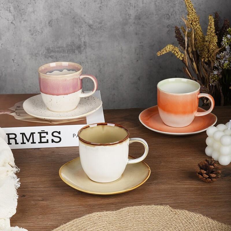 

Deou Starlight Retro Ceramic Cup and Saucer Set