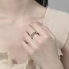 Retro Fashion Graffiti Star & Letter Open Finger Ring for Women & Men