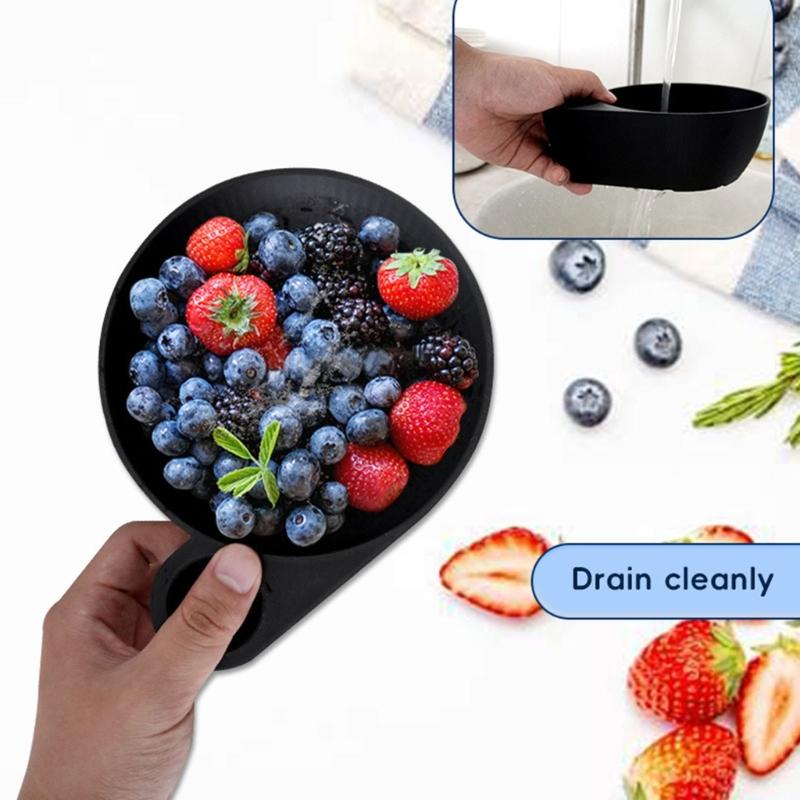 Automatic Cleaning Kitchen Colander Basket For Freshness Produce And Meat With Quick Drains Design Vegetable Washer
