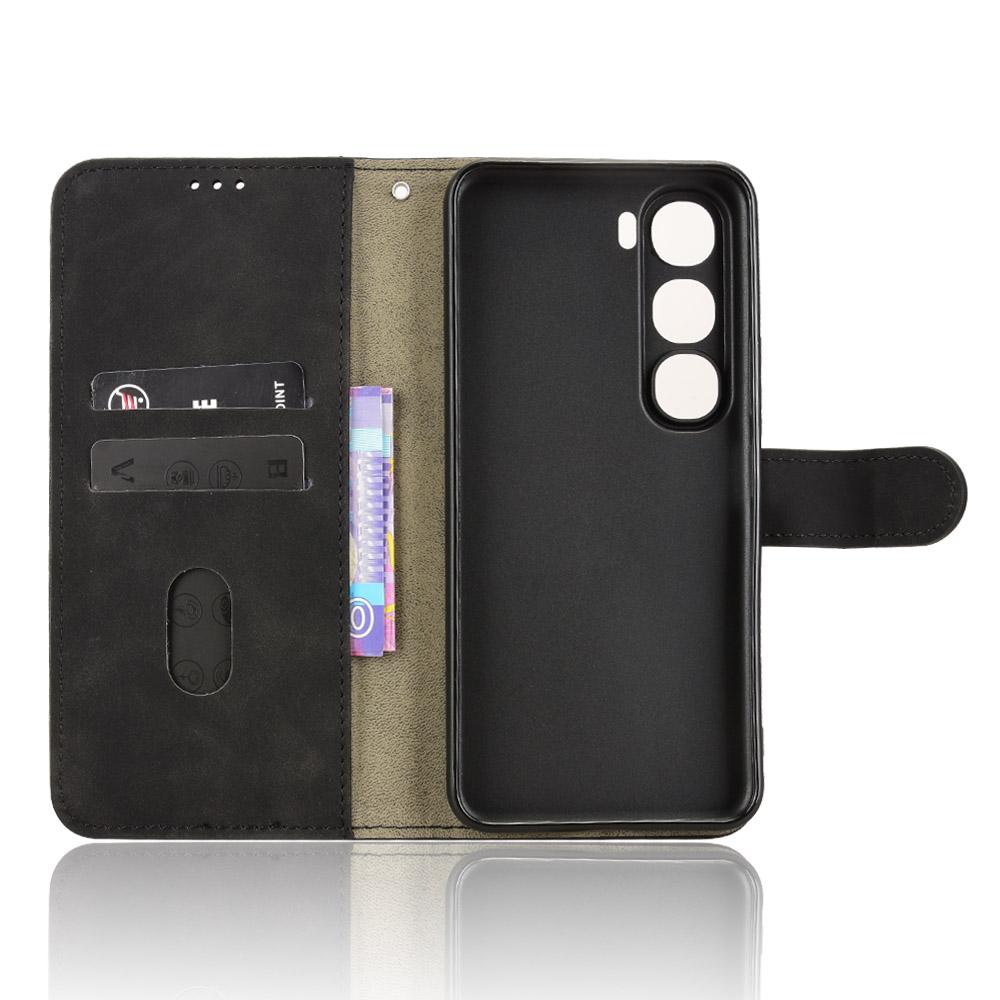 For vivo Y21d Leather Case Skin Feel Anti Drop Wallet Flip Phone Cover