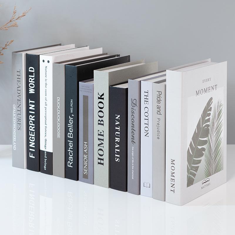 Minimalist Faux Book Decor for Living Room Display