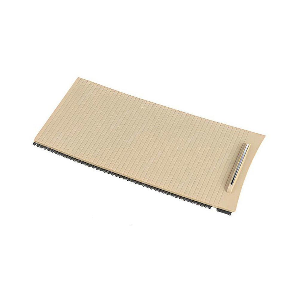 For 09-13 Buick LaCrosse Beige Center Console Roller Blind Cover + Plating Trim