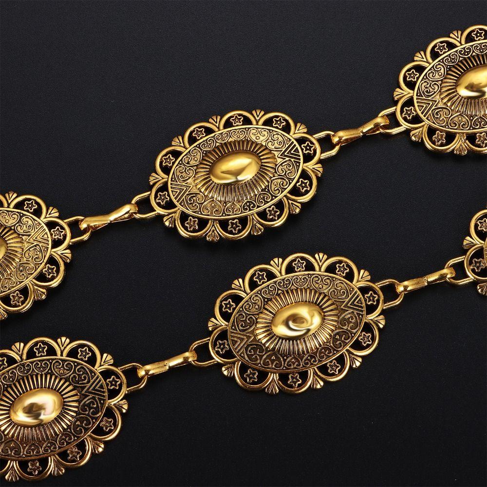 Adjustable Metal Waist Chain Belt Skinny Decorated Waist Belt Boho Chain Belt for Women