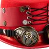 Gothic Magicians Hat with Removable Goggles Theme Party Cosplay Accessory Headwear For Masquerades Stage Show Photography