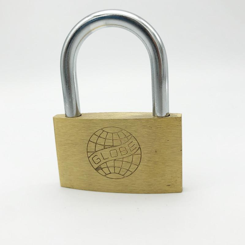 5 PC 50mm padlocks open by same keys Copper locks padlock for drawer luggage case box Hardware