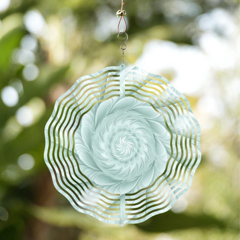 10 Inch Hanging Wind Spinner with 360 Degree Hook for Balcony Garden Decor Spring Summer Outdoor DecorationMetal Wind Chimes for Home Decor