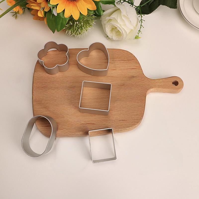 1 Bucată Formă de Tăiat Biscuiți DIY În Formă de Inimă Ovală Pătrată Accesorii de Patiserie pentru Copt Unelte de Copt Consumabile pentru Petrecere